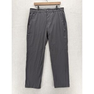 Abercrombie Fitch YPB Your Personal Best Pants Mens 34x28 Gray Performance Chino